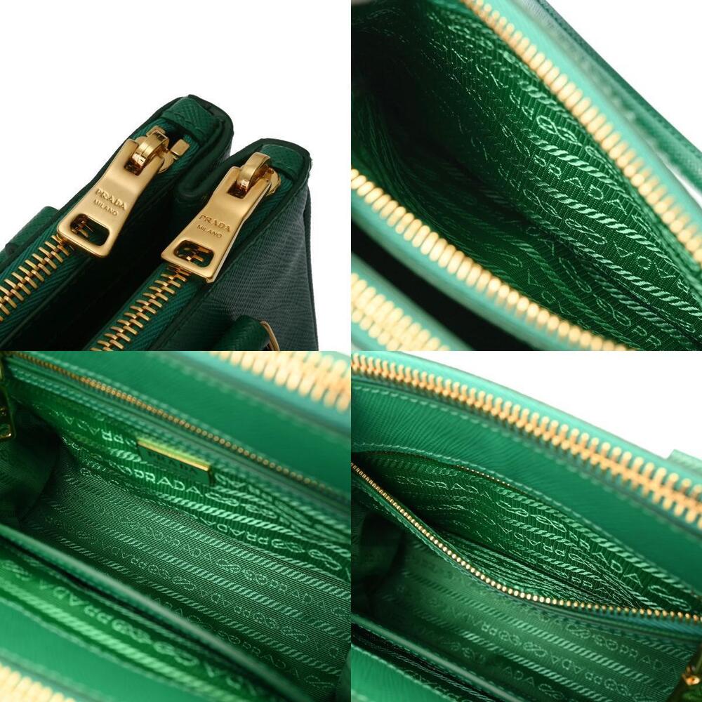 Prada Bag Saffiano Green Galleria - Picture 10 of 11